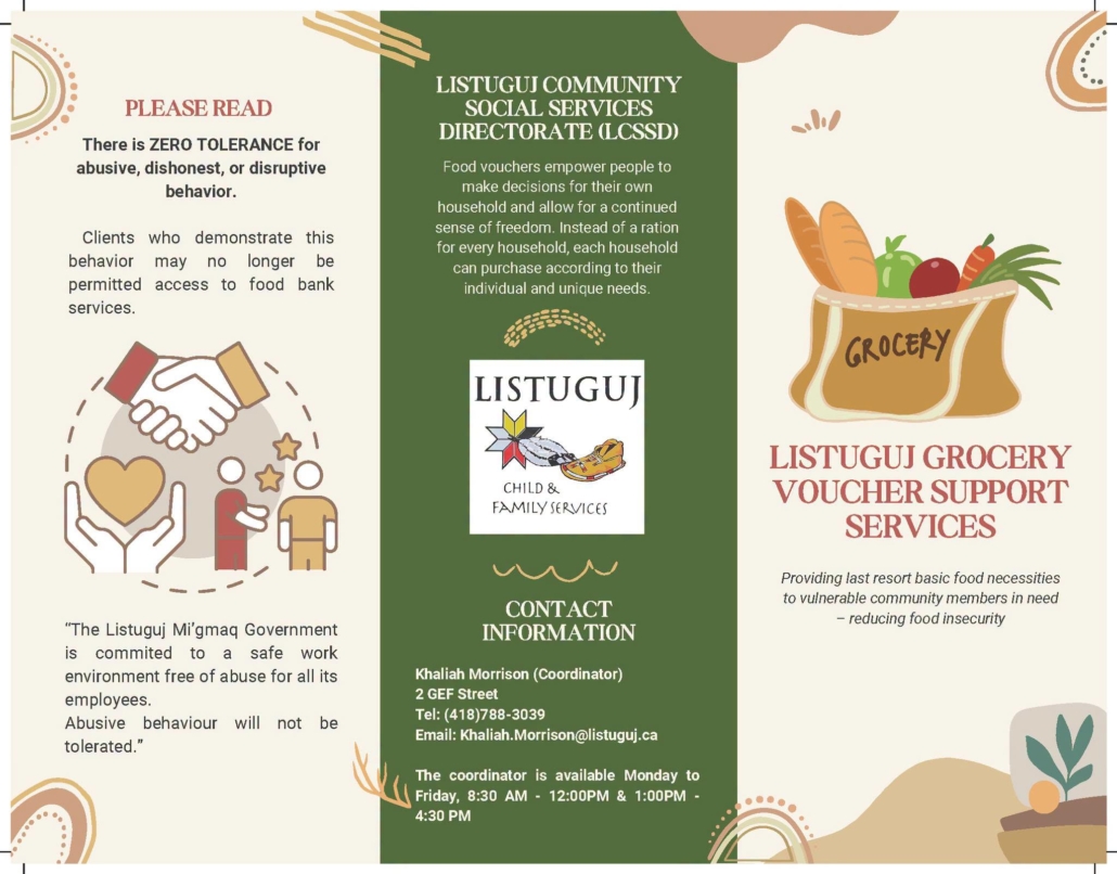 Listuguj Grocery Voucher Support Services